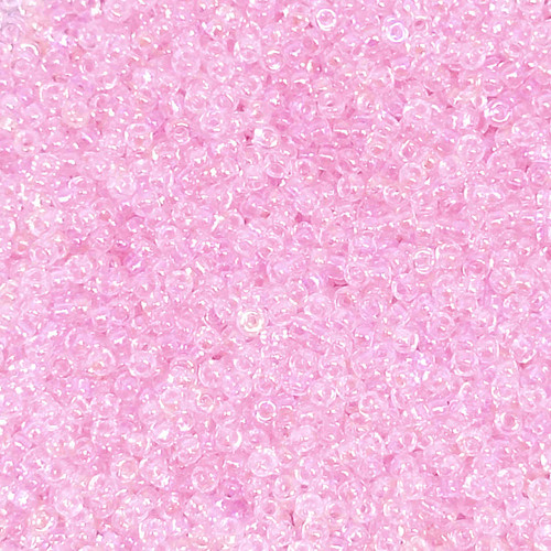 15-0266, Transparent Pink AB (14 gr.) Miyuki (Matches DB-0071) Overstock