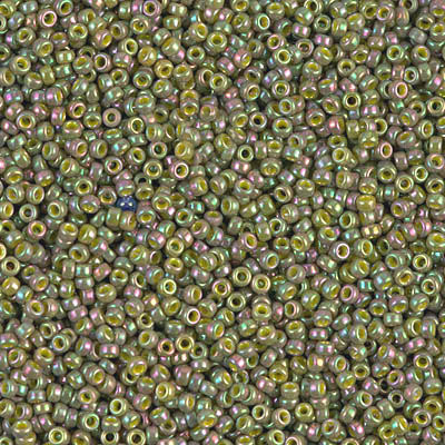 15-1897, Opaque Golden Olive Luster (14 gr.) Miyuki (Matches DB-0133) Overstock