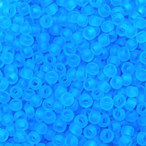 8-0003BF, Frosted Transparent Medium Aqua (28 gr.) Toho Overstock