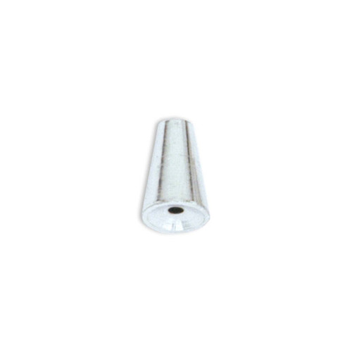 Memory Wire Cone End Caps, 6.6mm, Silver-Plated (Qty: 6) Overstock
