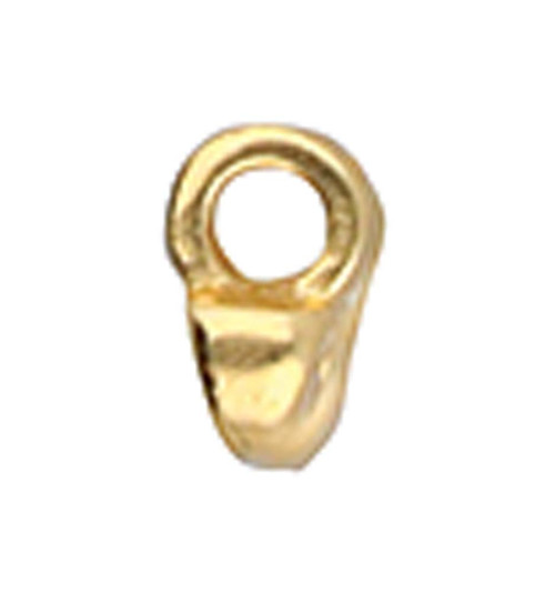 Cymbal Remata, SuperDuo Bead Ending, 24k Gold-Plate, 4.6 x 5.3mm (Qty: 6) Overstock