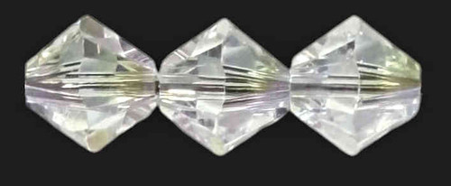 Swarovski 5328 6mm Crystal Bicones, Crystal Shimmer 2X (Qty: 15)