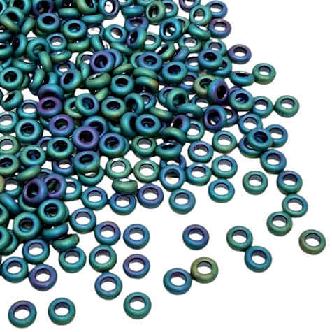 Size 8 Demi Rounds, 0706, Matte Iris Teal (10 gr.) (Discontinued)