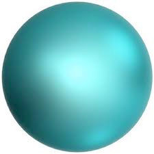 Swarovski 6mm Round Crystal Pearls, Iridescent Dark Turquoise (Qty: 25)