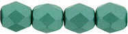 4mm Fire Polish, Powdery Teal (Qty: 50)