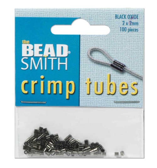 Crimps, Black Oxide, 2x2 tube (Qty: 10)