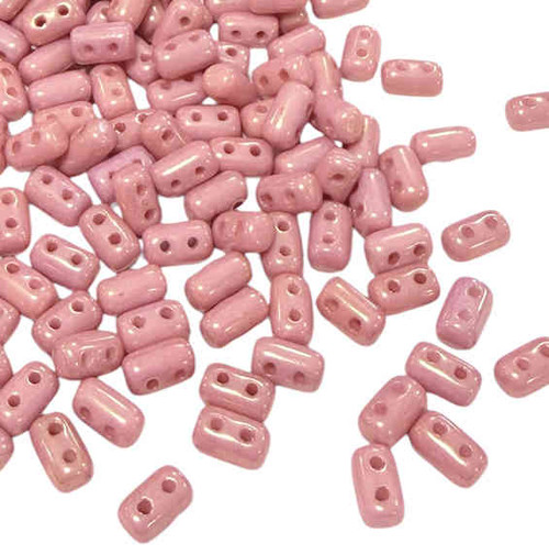Rulla Beads, Opaque Pink Luster (3 x 5mm) (10 gr.)