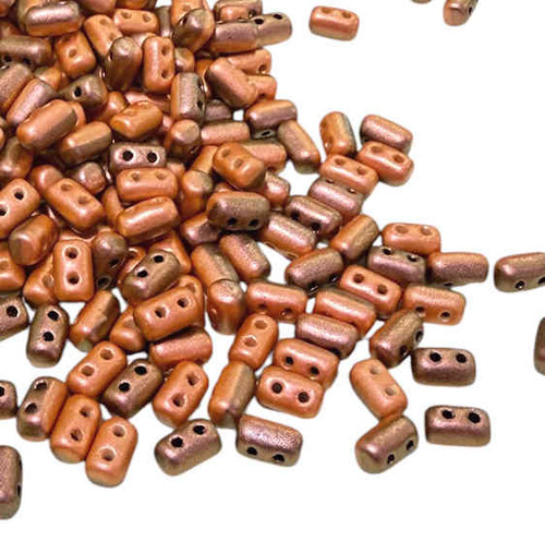 Rulla Beads, Duet Polychrome Carrot & Spice (3 x 5mm) (10 gr.)