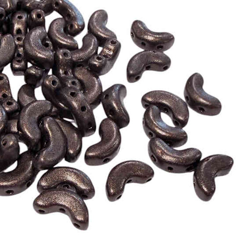 Arcos par Puca Beads, Bronze Maroon (Qty: 25)