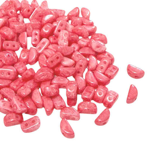 Kos par Puca Beads, Mishmash Dark Peach (Qty: 25)