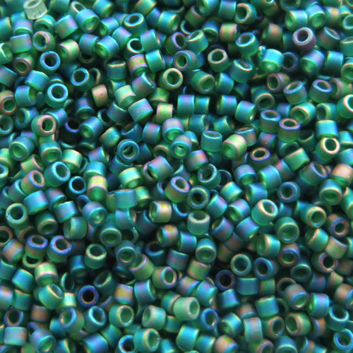Size 11, DB-0859, Matte Emerald AB (5 gr.) (Matches 15-0156FR)
