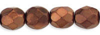4mm Fire Polish, Dark Bronze (Qty: 50)