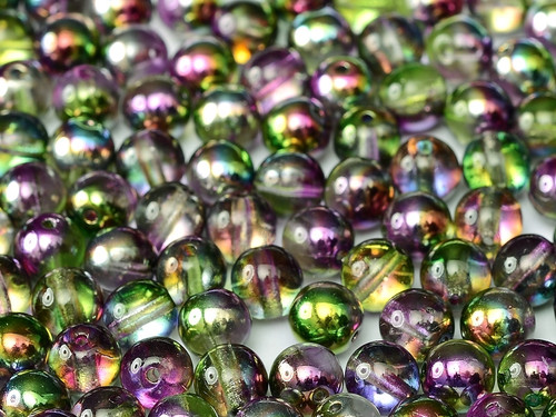 4mm Round Glass Beads, Magic Orchid (Qty: 50)