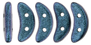 Crescent Beads, Polychrome Indigo Orchid (10 gr.)