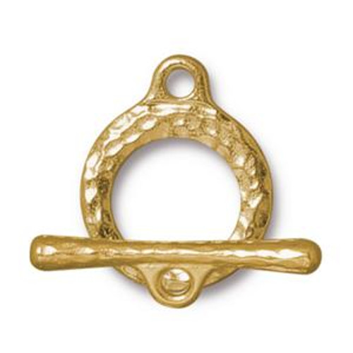 TierraCast Gold-Plated Craftsman Toggle Clasp (Qty: 1)