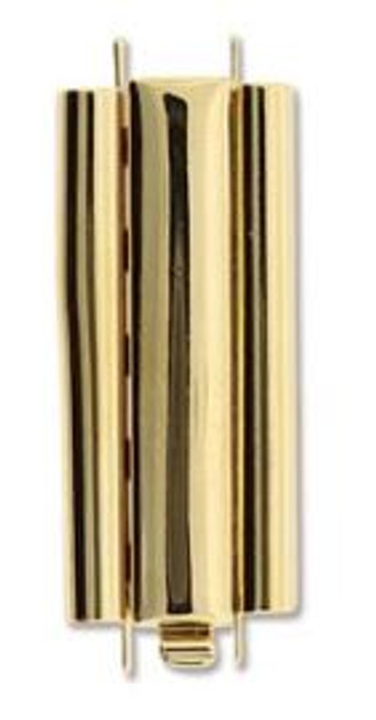 Elegant Elements BeadSlide Clasp, Smooth, Gold-Plated, 29mm (Qty: 1)