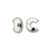 Crimp Bead Cover,  Silver-Plated, 6mm (Qty: 10)