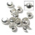 Crimp Bead Cover,  Sterling Silver, 4.8mm (Qty: 2)