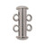 2-Strand Slide Clasp, Silver-Plated, 16mm (Qty: 1)
