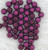 4mm Round Glass Beads, Plum Metallic Suede (Qty: 50)