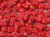 WibeDuo Beads, Opaque Red, 8 x 8mm (Qty: 25)