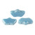 Delos par Puca Beads, Opaque Aqua Luster (Qty: 15)