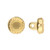 Cymbal Amos, 8/0 Bead Substitute, 24k Gold-Plated, 6.3mm (Qty: 3)