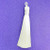 80mm Nylon Tassels, White (Qty: 1)