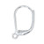 Lever Back Ear Wires, Silver-Plated (Qty: 3 pair)