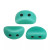 Kos par Puca Beads, Opaque Green Turquoise (Qty: 25)