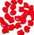 Ginko Beads, Opaque Red (Qty: 25)