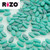 Rizo Beads, Jade Lagoon Matte, 2.5 x 6mm (10 grams/140 to 150 beads)
