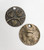 Two Owls and a Heart, Brass-Plated Round Pendant, 25mm  (Qty: 2)