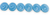 18mm Ammonite Fossil Beads, Light Blue Luster (Qty: 6)