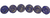 18mm Ammonite Fossil Beads, Navy Gold Wash (Qty: 6)