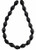 Diamond Cut Beads, 6x8mm,  Jet Black (Qty: 18)*