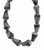 Faceted Center-Drilled Drop Beads,  6x8mm, Grey/Black  (Qty: 18)*