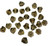 Faceted Czech Crystal Beads, Smoke  Grey, 8x9mm  (Qty: 25)*