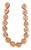 Spiral Coin Beads, 12mm,  Violet w/Gold Wash  (Qty: 16)*