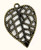 Leaf #7,  Bronze-Plated, 21 x 27.5mm (Qty: 1)*