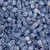 Size 8 Triangle Beads 8-Y102, Lavender Grey Hybrid Luster (Qty: 25 gr.)