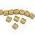 2-Hole Fixer Beads, Aztec Gold, 8 x 7mm (Qty: 20)
