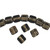 2-Hole Fixer Beads, Bronze, 8 x 7mm (Qty: 19)