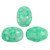 Samos par Puca Beads, Milky Green Turquoise (Qty: 25)