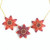 Jazzy Flowers Necklace Kit by Chloe Menage, Orange/Red (Materials Only)