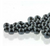 2mm Round Glass Beads, Jet Hematite (Qty: 50)