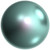 Swarovski 3mm Round Crystal Pearls, Iridescent Light Turquoise (Qty: 50)