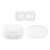 Lipsi par Puca Beads, Opaque White Ceramic Look (5 grams/~36 beads)