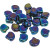 Ginko Beads, Jet Blue Iris (Qty: 25)