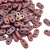 2-Hole Bar Beads, Oxidized Bronze Berry (10 gr.)